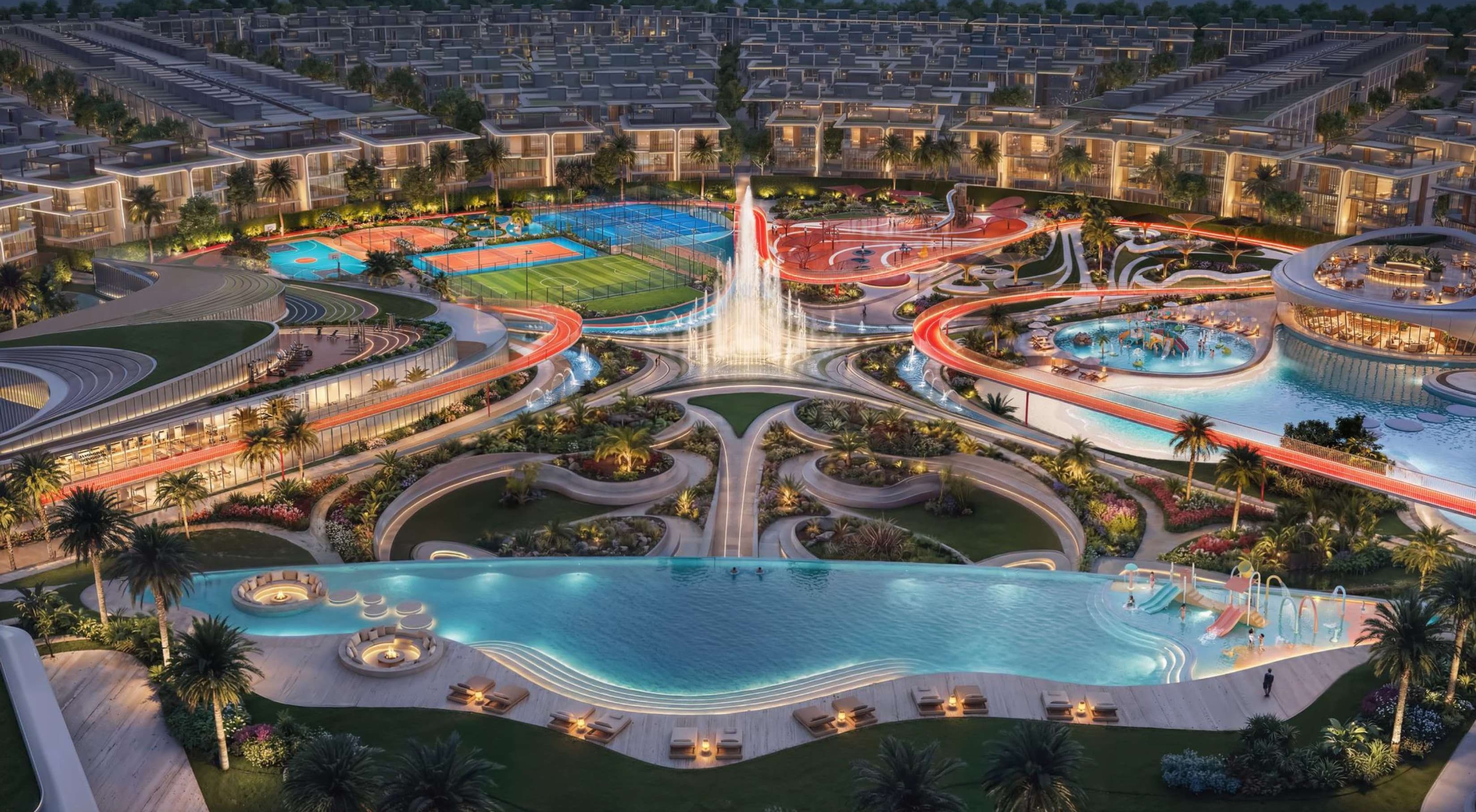 Danube Greenz with Crystal Lagoon Water Features in Al Rowaiyah, Dubai